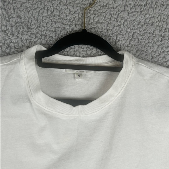 AGOLDE Salma Tee Crewneck Short Sleeve Cotton Relaxed White Top Size S - Picture 6 of 16